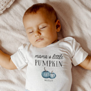 Mama's Little Pumpkin Fall Boy Baby Bodysuit