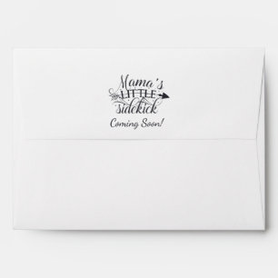 Mama's Little Sidekick Baby Shower Return Address Envelope