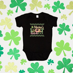 Mama's Lucky Charm St. Patrick's Day Baby Bodysuit