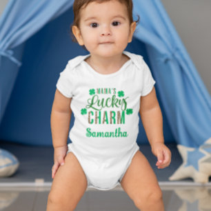 Mama's Lucky Charm St. Patrick's day Baby Bodysuit