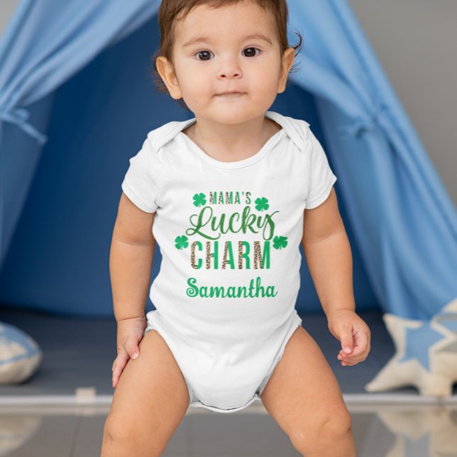 Mama's Lucky Charm St. Patrick's day Baby Bodysuit (Creator Uploaded)