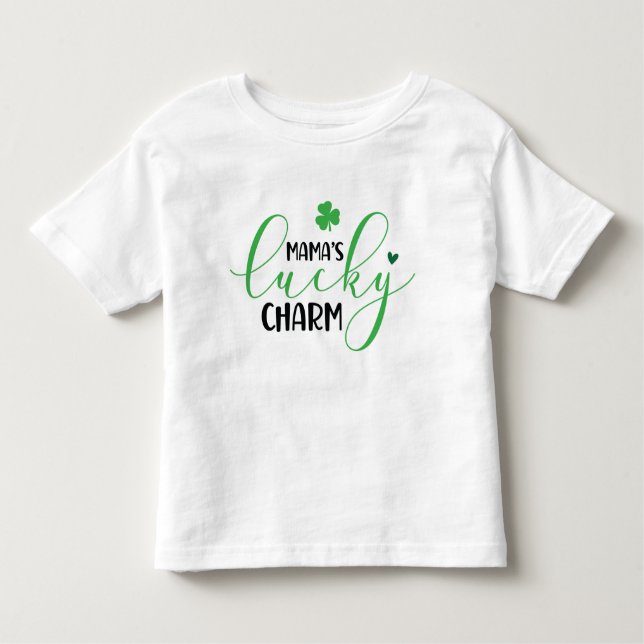 Mama's Lucky Charm Toddler T-Shirt (Front)