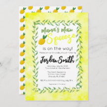Mama's Main Squeeze Baby Shower Invite
