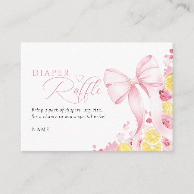 Mama's Main Squeeze Diaper Raffle Card (Front)
