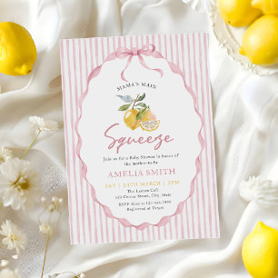 Mama's main Squeeze Lemon Baby Shower Invitation