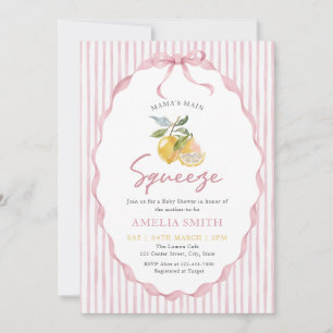 Mama's main Squeeze Lemon Baby Shower Invitation