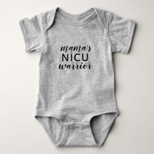 mama's nicu warrior baby bodysuit