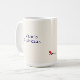 Mama's Sidekick Dog Mum Mug - Navy Blue Farmhouse
