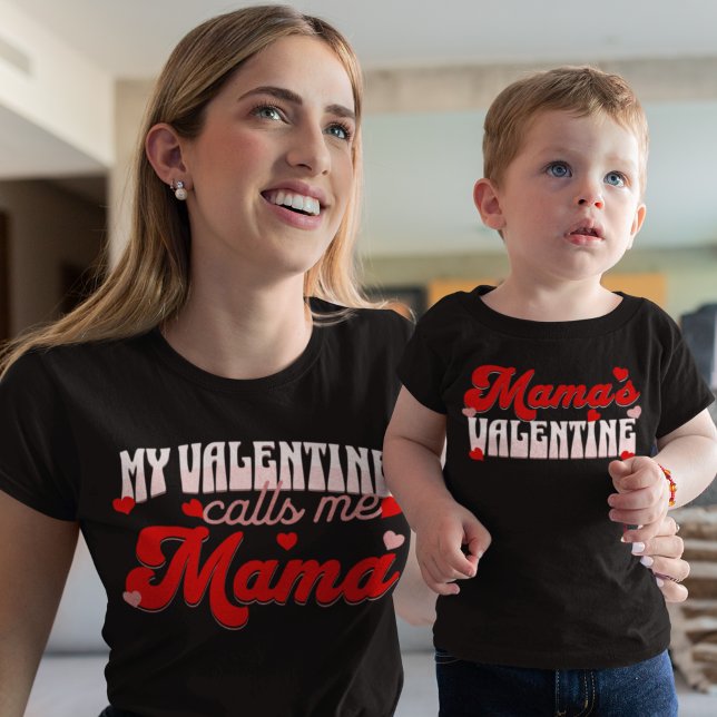 Mama's Valentine Family Matching Child  T-Shirt (Creator Uploaded)