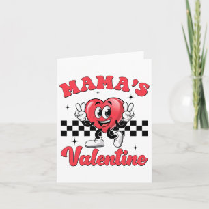 Mama's Valentine Heart Funny Valentines Day Boys K Card