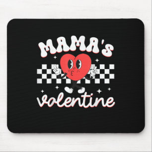 Mamas Valentine Heart Funny Valentines Day Boys Mouse Pad