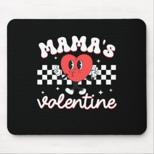 Mama's Valentine Kid Heart Toddler Funny Valentine Mouse Pad