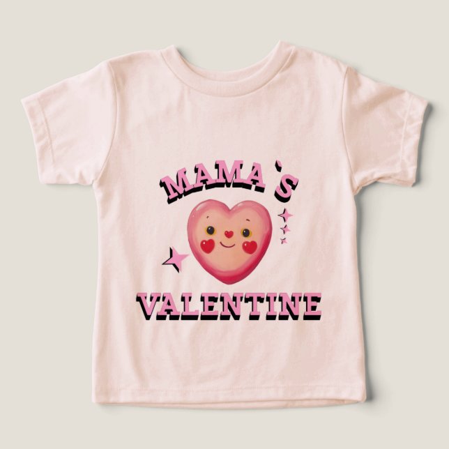 Mama's Valentine Toddler Shirt (Design Front)