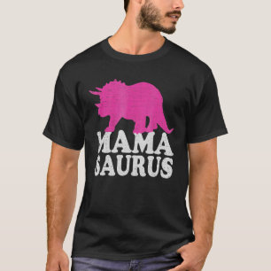 Mamasaurus Cute Triceratops Dinosaur Mum T-Shirt