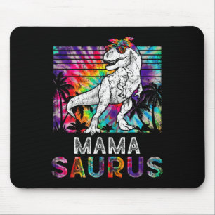 Mamasaurus Dinosaur Mama Saurus Family Matching Ti Mouse Pad