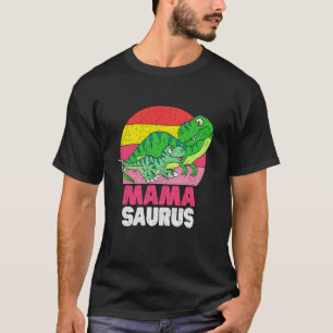 MamaSaurus Dinosaur Mama T Rex Mum Baby Family Mat T-Shirt
