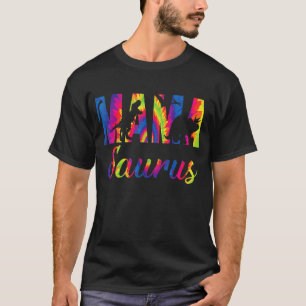 Mamasaurus Dinosaur Rex Tie Dye Mummy Mother's Day T-Shirt