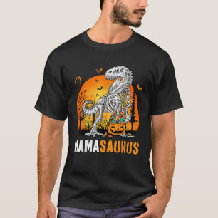 Mamasaurus Dinosaur Skeleton Halloween Mama Saurus T-Shirt