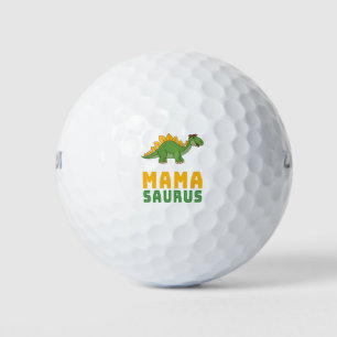 Mamasaurus Dinosaur Stegosaurus Mothers Day Golf Balls