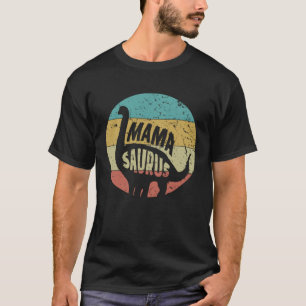 Mamasaurus For Women TRex Vintage Retro Dino Mum T-Shirt