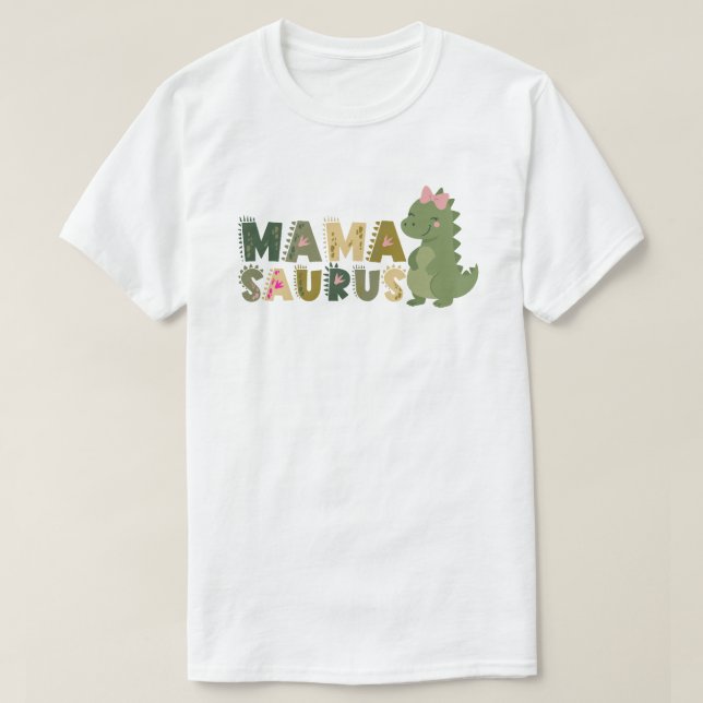 mamasaurus l Daddysaurus  T-Shirt (Design Front)