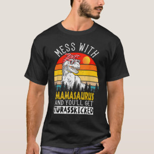 Mamasaurus Mothers Mummy Dinosaur T Rex Saurus T-Shirt