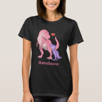 MamaSaurus Pink T-Rex and Purple Baby Dinosaur