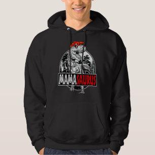 Mamasaurus Rex Dinosaur Mama Saurus Family Hoodie