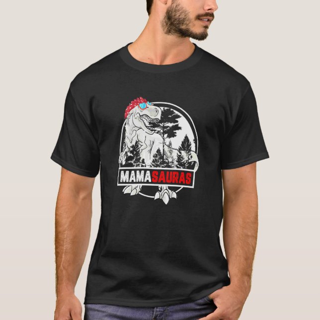 Mamasaurus Rex Mama Saurus Dinosaur  Mother T-Shirt (Front)
