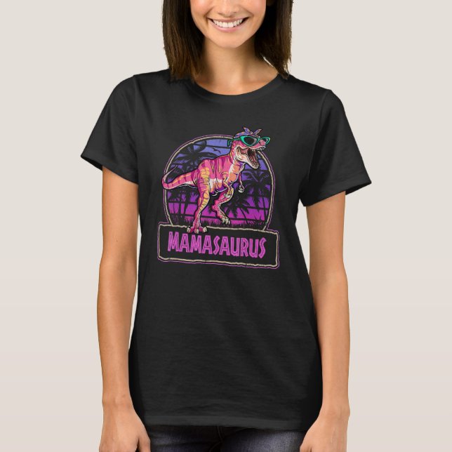 Mamasaurus Rex Mama Saurus Women Dinosaur Family M T-Shirt (Front)