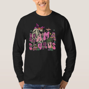 Mamasaurus Rex Mom Dinosaur Leopard Flower Rex Mam T-Shirt