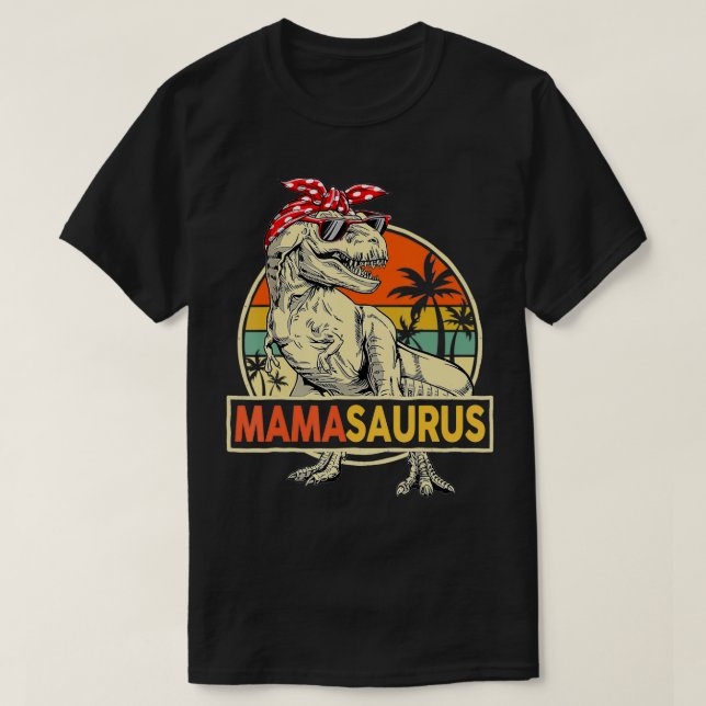 Mamasaurus T Re Dinosaur Mama Saurus Family Matchi T-Shirt (Design Front)