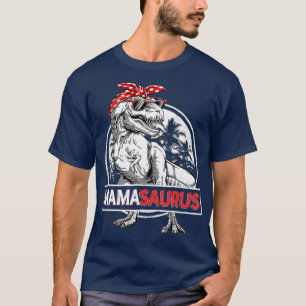 Mamasaurus T rex Dinosaur Funny Mama Saurus T-Shirt