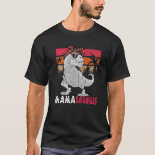 Mamasaurus T Rex Dinosaur Mama Saurus Family Match T-Shirt