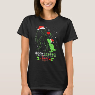 Mamasaurus T Rex Dinosaur Mama Saurus Team Santa P T-Shirt