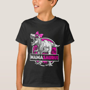 Mamasaurus T-rex Matching Funny Mother Saurus Dino T-Shirt