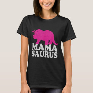 Mamasaurus t shirt, cute triceratops dinosaur mom T-Shirt
