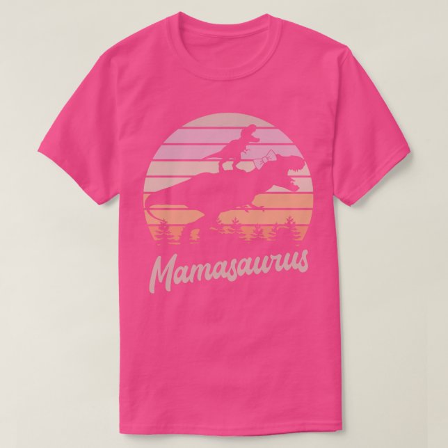 Mamasaurus TRex Dinosaur T-Shirt (Design Front)