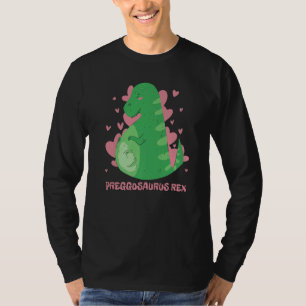 Mamasaurus Trex Pregnancy Announcement Dinosaur Pr T-Shirt