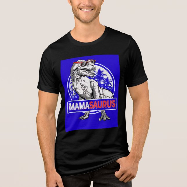 Mamasaurus  Tri-Blend shirt (Front)