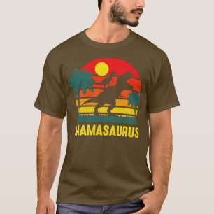 Mamasaurus Vintage Retro Dad Dinosaur T-Shirt