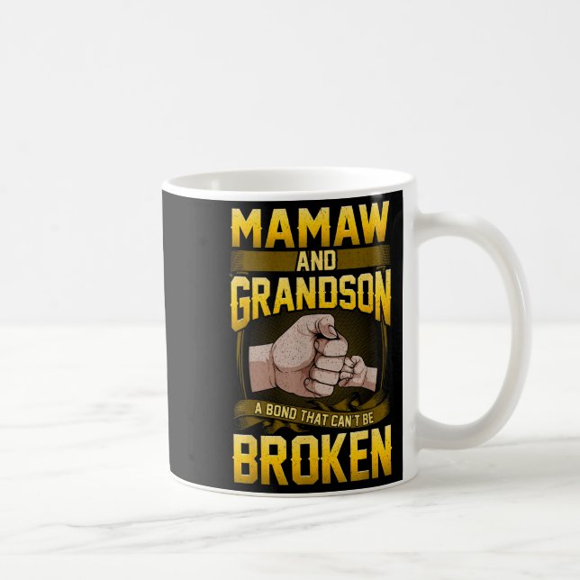 Mamaw And Grandson A Bond That Can't Be Broken Shi Coffee Mug (Right)