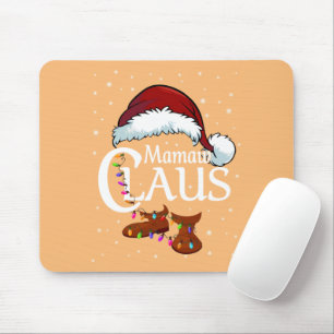 Mamaw Claus Shirt, Family Matching Mamaw Claus Paj Mouse Pad