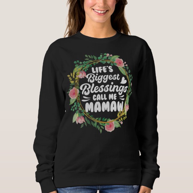 Mamaw  Cute Grandmother Sweatshirt (Front)
