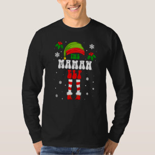 Mamaw Elf Matching Family Group Christmas Holiday  T-Shirt