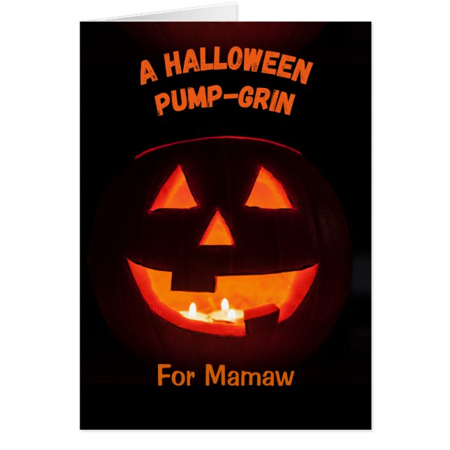 Mamaw Halloween Cute Jack o' Lantern (Front)