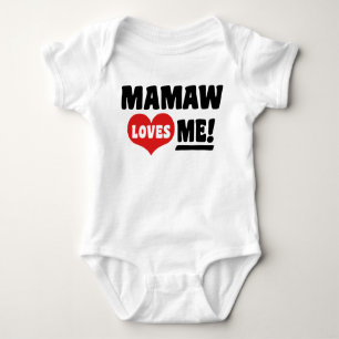 Mamaw Loves me Baby Bodysuit
