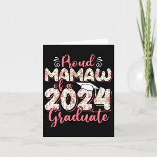 Mamaw Of A 2024 Graduate For Family Graduation  Card