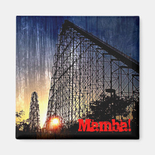 Mamba Rollercoaster World's of Fun Kansas City Magnet