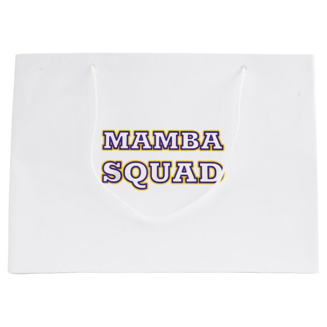 Mamba Squad funny Clothing for Snake Lover Large Gift Bag (Front)